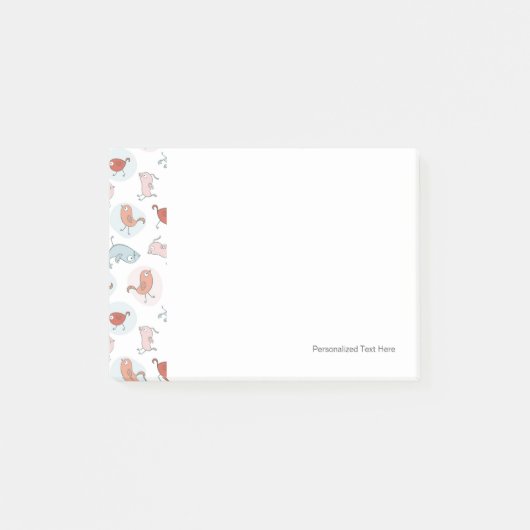 Muster bei Cartoon Post-it Klebezettel (Vorderseite)