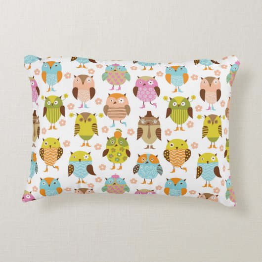 Muster bei Vögeln Dekokissen (Rückseite)