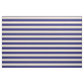 Muster Beige & Midnight Blue Stoff (Fat Quarter (45,7 x 55,9 cm))