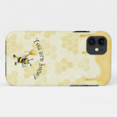 Muster Bienenwabenkrabe iPhone Case (Rückseite (Horizontal))