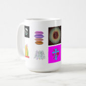 Muster Bilder und Kunst sehr vielseitig Kaffeetasse (Vorderseite Links)