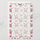 Muster bis zum Tag der Liebe Briefpapier (Vorne/Hinten)