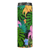 Muster-Blätter für tropische Blume Thermosbecher (Rückseite)