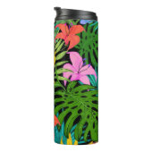 Muster-Blätter für tropische Blume Thermosbecher (Nach rechts gedreht)