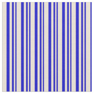 Muster Blau & Bisque Streifen/Linien Stoff