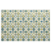 Muster Blau Gelb Tan Weiß aus den Kreisen Mitte de Stoff (Fat Quarter (45,7 x 55,9 cm))