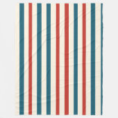 Muster Blau, Rot und Weiß Fleecedecke (Vorderseite)