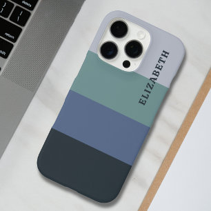 Muster Blau und Grau iPhone 16 Pro Hülle
