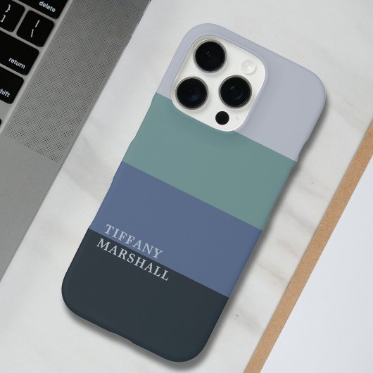 Muster Blau und Grau Case-Mate iPhone Hülle