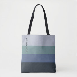 Muster Blau und Grau Tasche