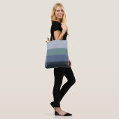 Muster Blau und Grau Tasche (Am Model)