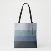 Muster Blau und Grau Tasche (Vorderseite)