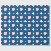 Muster Blau und Rosa der niedlichen geometrischen Geschenkpapier (Flach)