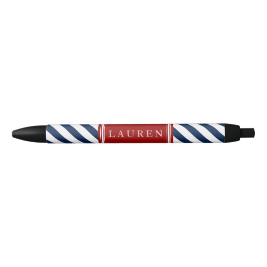 Muster Blau und Rot Kugelschreiber (Vorderseite)