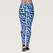 Muster "Blue Maze" Leggings (Rückseite)