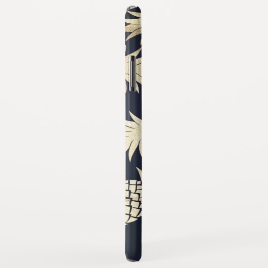 Muster Blue Monogram Case-Mate iPhone Hülle (Hinten/Rechts)