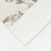 Muster blühender Rose Fleecedecke (Ecke)