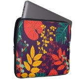 Muster Blume bunt glänzend Laptopschutzhülle (Vorne Rechts)
