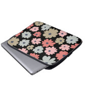 Muster Blume Farblich Vintag Laptopschutzhülle (Vorne Knopf)