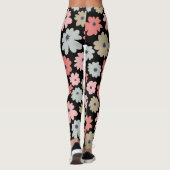Muster Blume Farblich Vintag Leggings (Rückseite)