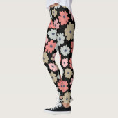 Muster Blume Farblich Vintag Leggings (Links)