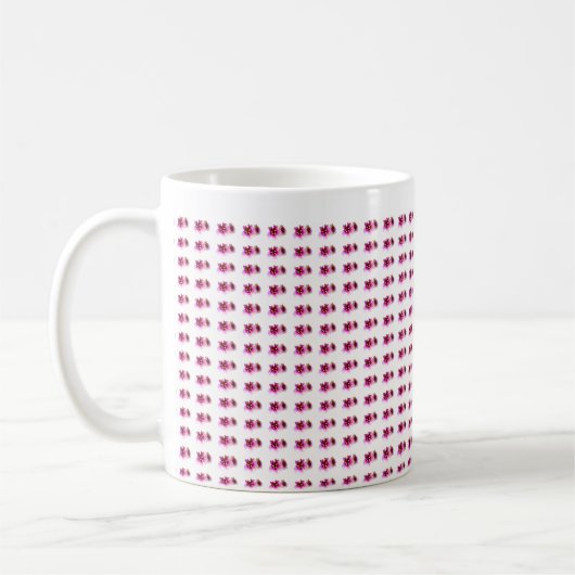 Muster-Blume jGibney Das MUSEUM Zazzle Kaffeetasse (Links)