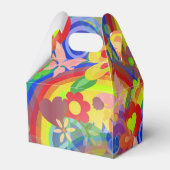 Muster - Blume Power + Text Geschenkschachtel (Rückseite)