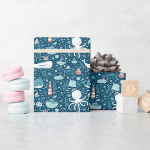 Muster Boy Geschenkpapier