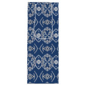 Muster Bright Blue & White Snow Formen Geschenktüte Für Weinflaschen (Vorderseite)