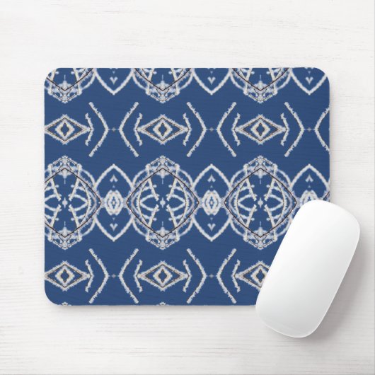 Muster Bright Blue & White Snow Formen Mousepad (Mit Mouse)