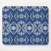 Muster Bright Blue & White Snow Formen Mousepad (Vorne)