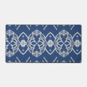 Muster Bright Blue & White Snow Formen Schreibtischunterlage (Vorderseite)