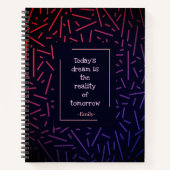 Muster bunt Linien Notebook Notizblock (Vorderseite)