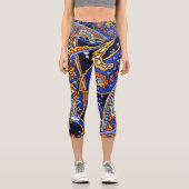 Muster Capri Leggings (Vorderseite)