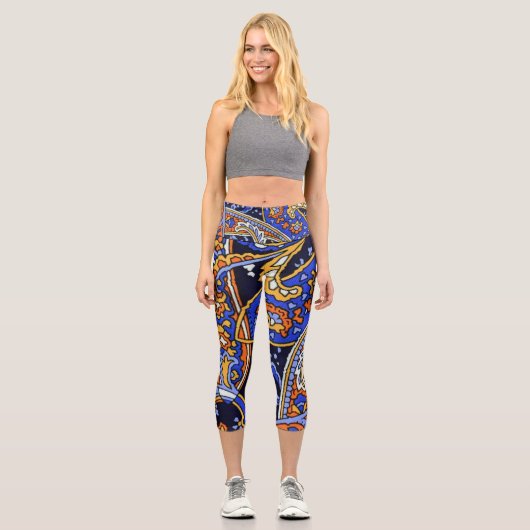 Muster Capri Leggings (Vorderseite)
