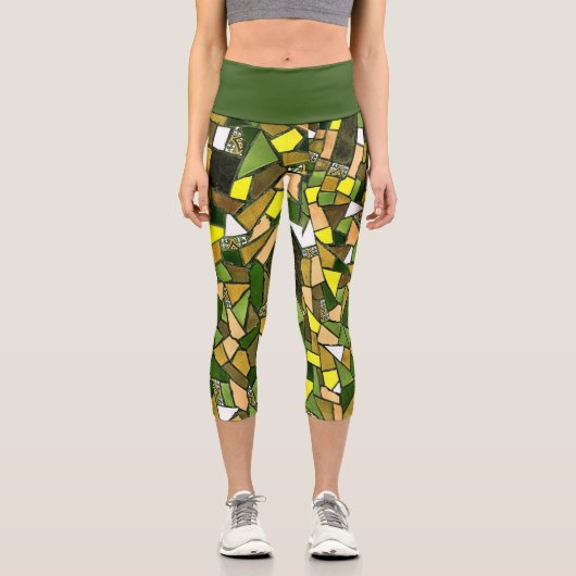 Muster Capri Leggings (Vorderseite)