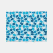 Muster Chanukkas Chanukah Driedel Fleecedecke (Vorderseite (Horizontal))