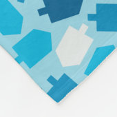 Muster Chanukkas Chanukah Driedel Fleecedecke (Ecke)