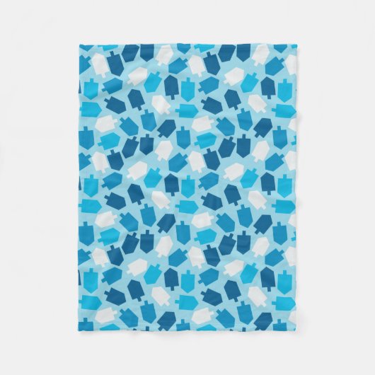 Muster Chanukkas Chanukah Driedel Fleecedecke (Vorderseite)