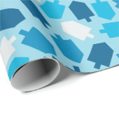 Muster Chanukkas Chanukah Driedel Geschenkpapier (Rolleneckpunkt)