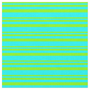 Muster Chartreuse und Cyan Lines Stoff