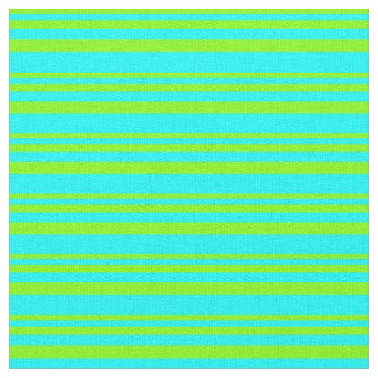 Muster Chartreuse und Cyan Lines Stoff (Nahaufnahme)