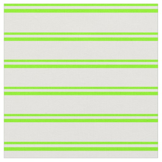 Muster Chartreuse und Minzcreme Stoff (Nahaufnahme)
