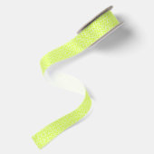 Muster Chartreuse und White Geometric Satinband (Rückseite)