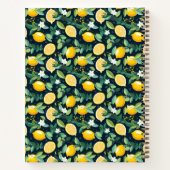 Muster Citrus Lemon Spiral Notebook Notizblock (Rückseite)