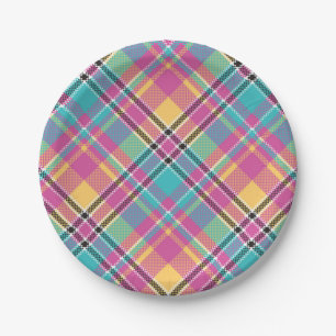 Muster Colorfull Modern Geometric Vintag Pappteller