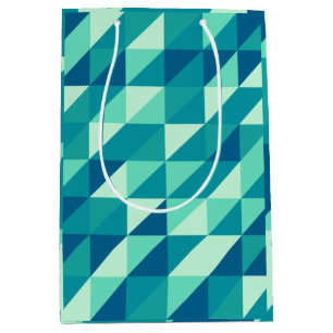 Muster Colorfull Modernes Retro Vintag Mittlere Geschenktüte