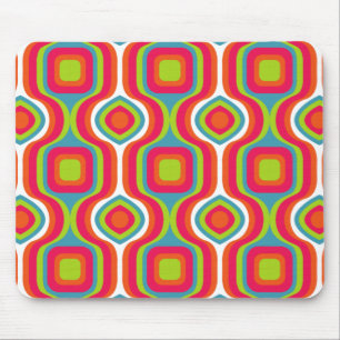 Muster Colorfull Stilvoll Geometrisch Vintag Niedl Mousepad