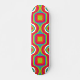 Muster Colorfull Stilvoll Geometrisch Vintag Niedl Skateboard