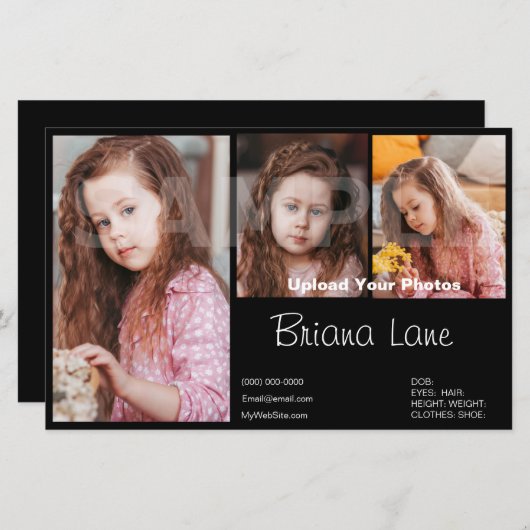 Muster Comp Kopfschuss Kinder Zed (Vorne/Hinten)